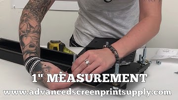 Screen Printing Pallet Assembly Instructions - Vastex V1000 Press
