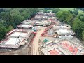 Lowood wilmslow  new build site drone footage build update september 2023