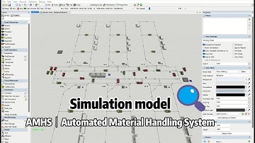 Simulation model 【AMHS | Automated Material Handling System】