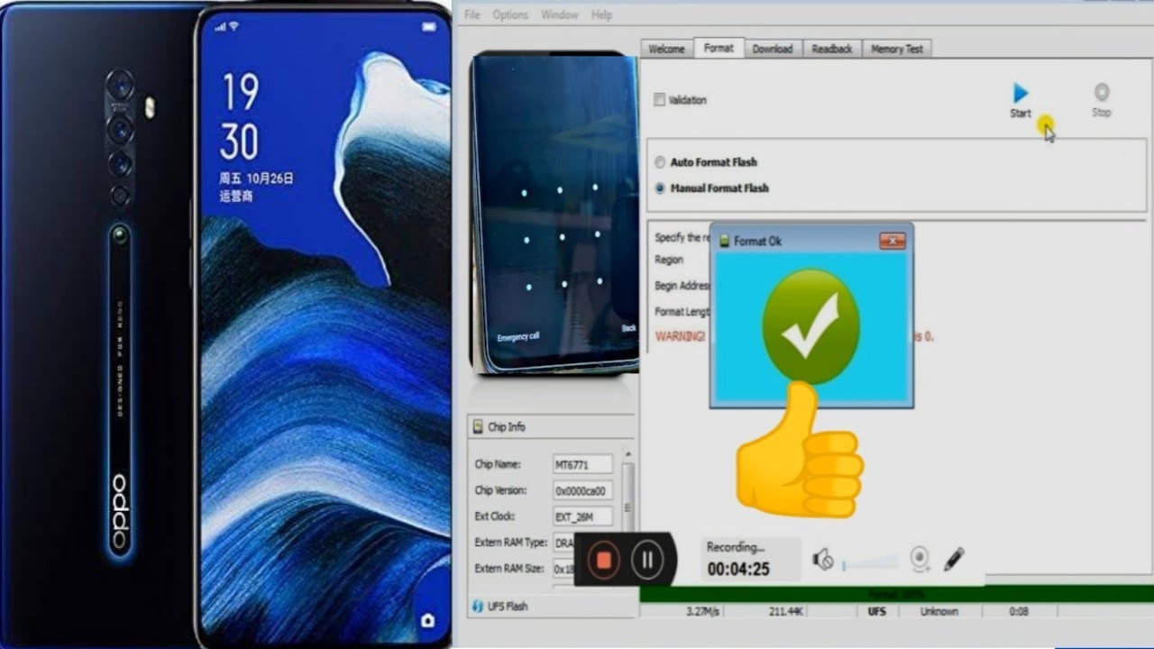 Oppo Reno 2f Cpu Pin oppo Reno 2f CPH 1989 Hard reset Pattern and Pin unlock ( CPH 1989 file ...