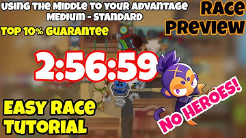 Using The Middle To Your Advantage | Bloons TD 6 (BTD6) Easy Race Tutorial (Mobile Friendly)