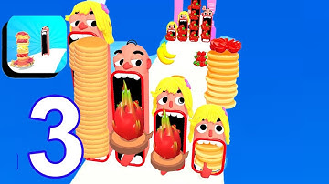 Pancake Run Gameplay All Levels Walkthrough Android New Game Update Max Pro Part -3 PRGP3