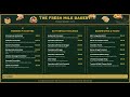 The Green Bakery Menu