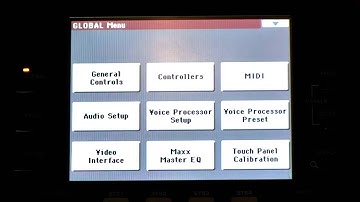KORG PA3X - FULL GLOBAL MENU DEMONSTRATION