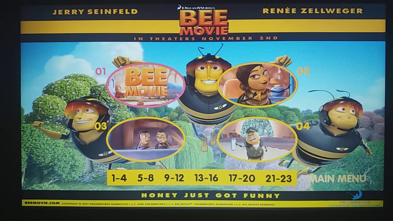 Bee Movie - DVD Menu Walkthrough - YouTube.