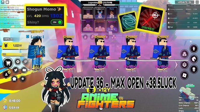 🚨UPDATE 36 ANIME FIGHTERS CODES ROBLOX *AVATAR* NUEVO TRIAL IMPOSIBLE 