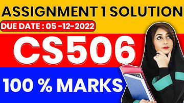 CS506 Assignment 1 Solution 2022 - CS506 Assignment 1 Solution Fall 2022 by ZA Academy ( Verified )