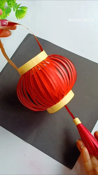 DIY paper Lantern 😱😍 || Festive Decor ideas #shorts #diy #craft #viral #ideas #festival #handmade