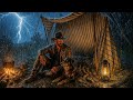 Loyal Company in the Storm: Arthur Resting with His Dog in a Cozy Mountain Tent | RDR2 Rain Sounds
