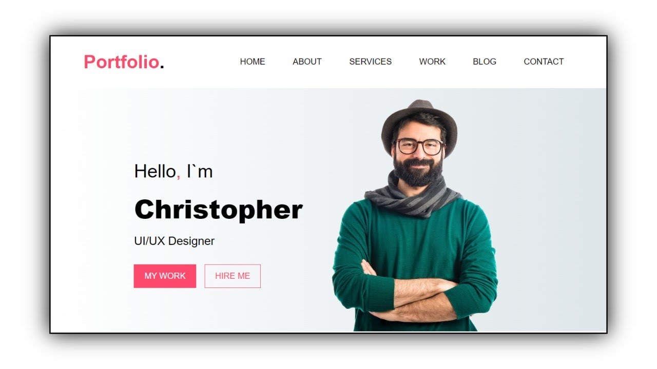 Personal Portfolio Website Using html and css only - YouTube