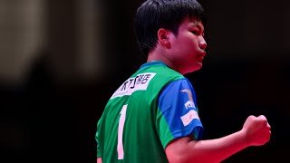 松島輝空 スーパープレー&ヒーローインタビュー 木下マイスター東京 vs  静岡ジェード ノジマTリーグ2023-2024 2023年10月28日 カルッツかわさき【卓球Tリーグ公式】