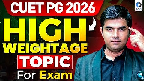 CUET PG Physics Chapter Wise Weightage - Important Topic 2026 | IFAS