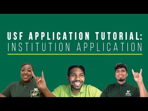 USF Undergraduate Application Tutorial | University of South Florida