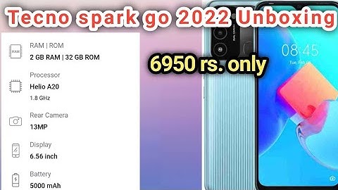 Tecno Spark Go 2022 Unboxing