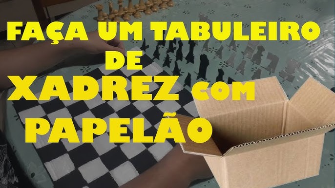 Como fazer seu próprio tabuleiro de xadrez em casa #6milTampinhas 