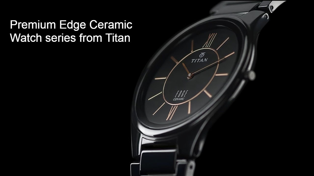 Black Dial Black Ceramic Strap Watch - Titan Corporate Gifting