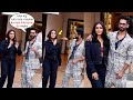 See how Caringly Shahid Kapoor Stops Paps from Taking Mrunal Thakur Pics with Bad Hair @Jersey Prom.