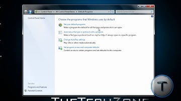 Change Default Programs in Windows Vista/7