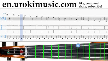 How to Play Cello The Pink Panther - Theme Song Tabs Part#1 exercises, scales um-i352