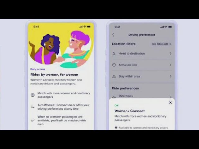 LYFT launches a new feature called Women+ Connect, designated to