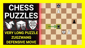 Chess Puzzles to Practice. Themes: Very long puzzle, Zugzwang, Defensive move. Learn Chess