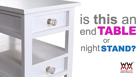 Small-Space End Table. Or Night Stand. Free woodworking plans.