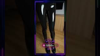 Ultra Shiny Black Latex Leggings