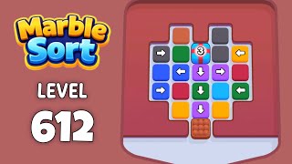 Marble Sort level 612 walkthrough solution 