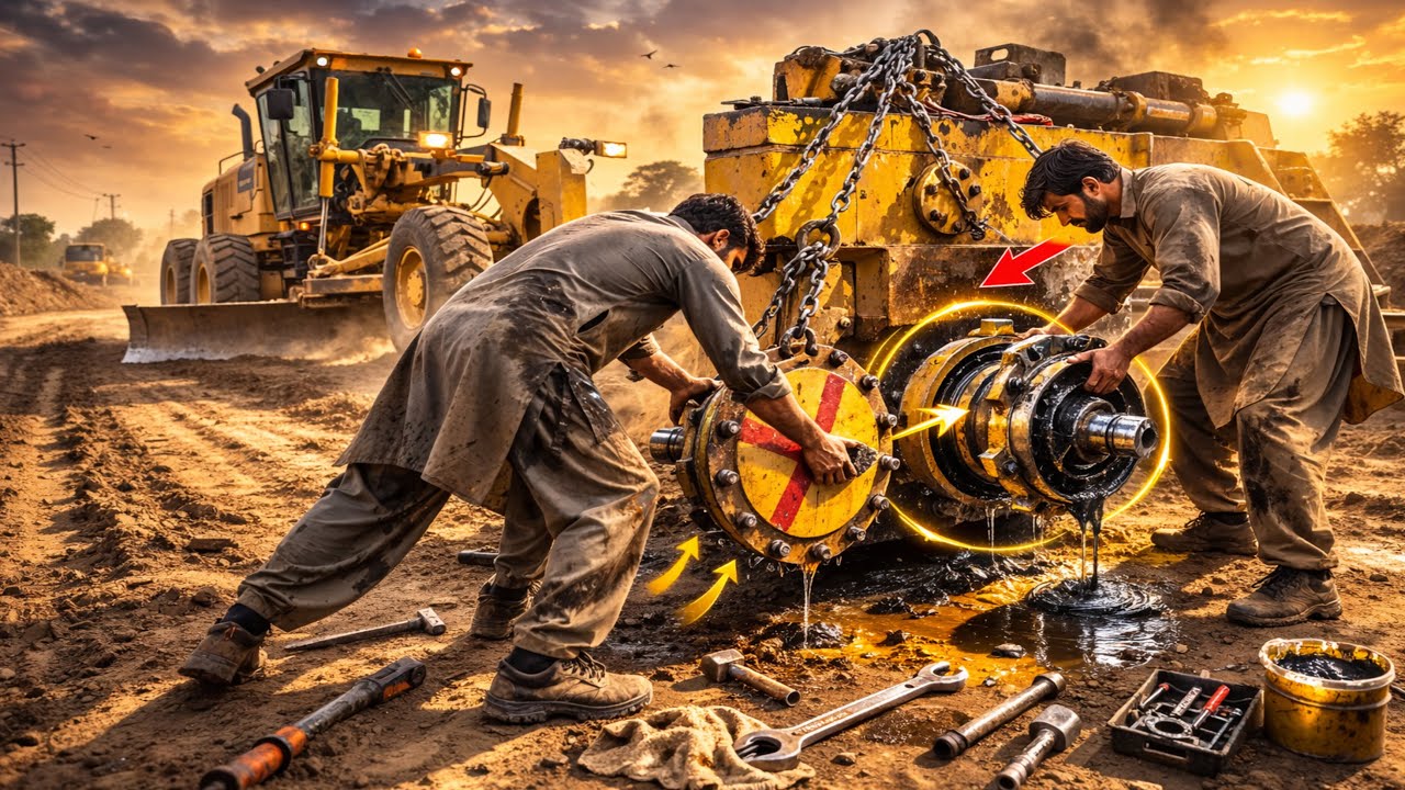 Heavy Equipment Repair: Inside a Caterpillar Grader Final Drive Seal Change