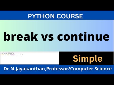 Learn break and continue in Python Easily || Difference between Break and Continue in Python