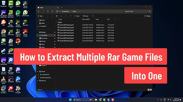 How to Extract Multiple Rar Game Files Into One (2025)