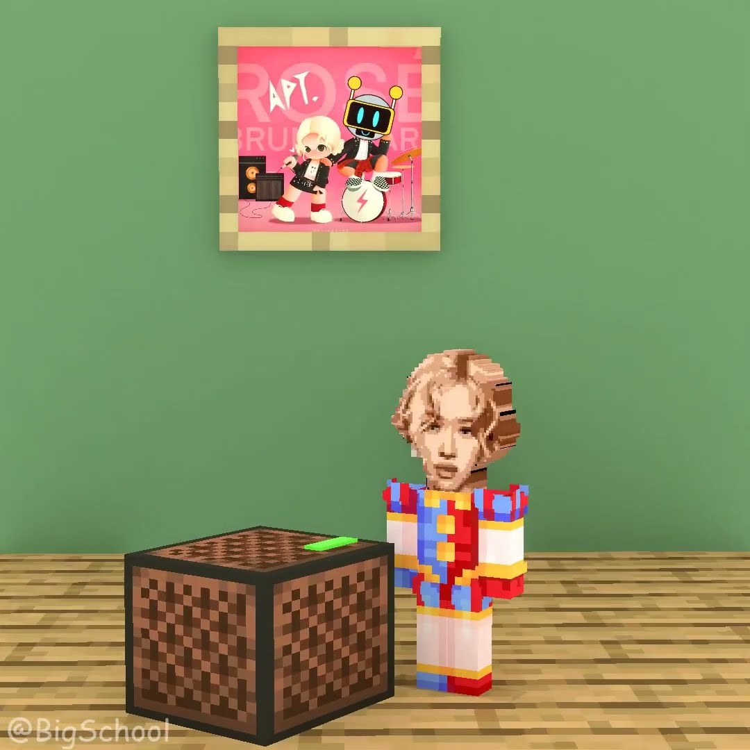 When Rosé has a fake Fun Bot music box ?