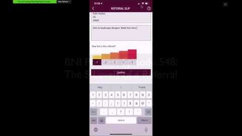BNI Connect Mobile App Walk Through Video