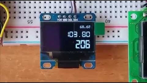 I2C monochrome 0.96" 128x64 OLED graphic display module with SSD1306 controller D E M O