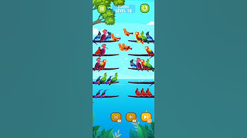 Bird Sort-Color puzzle Game level-18#shorts