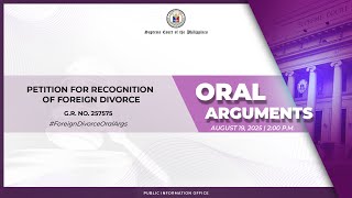 ORAL ARGUMENTS ON G.R. NO. 257575 - AUGUST 19, 2025