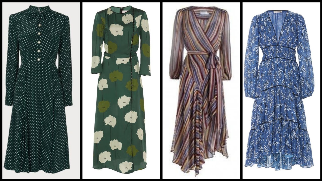 Western Midi dress designs ideas 