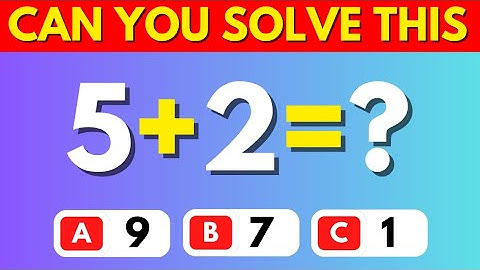 CAN YOU SOLVE THIS MATH QUIZ ➗➕🧠 |MATH QUIZ| 