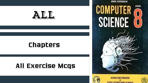 Class 8 computer All Chapters Exercise Mcqs Nbf 