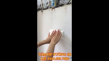 Test khả năng chống nước của Xốp Dán Tường 3D