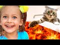 The floor is lava (version with pets) - Kids Song from Maya and Mary
