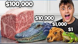 I Cooked $1 vs $100,000 Exotic Meats!