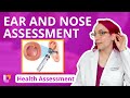 Assessment of Ears and Nose Quiz