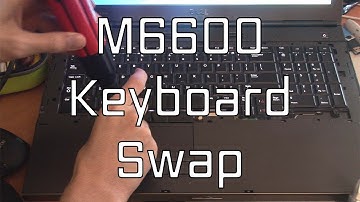Replacing the keyboard on a dell m6600