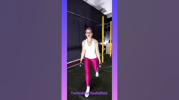 Avanço alternado com Halteres