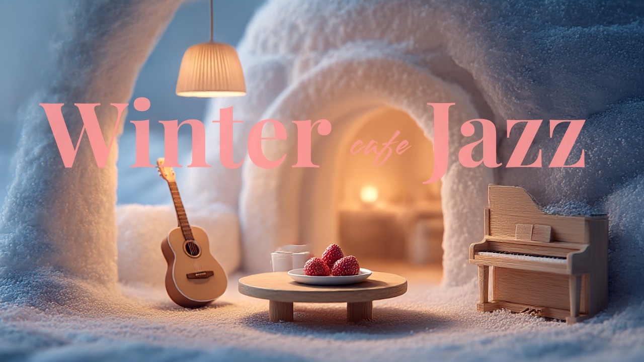 Playlist | Cozy Winter Jazz for Focus ❄️ | Mellow Piano in a Tiny Igloo Café