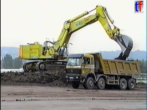 Demag H65 Mercedes Sk Dump Trucks Kipper Cat 14g A8 Leonberg 1995 Youtube