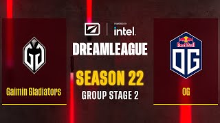 Dota2 - Gaimin Gladiators vs OG - Game 3 - DreamLeague Season 22 - Group Stage 2