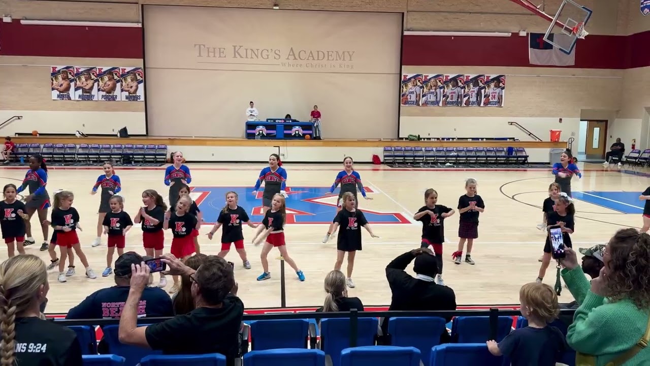 Brooklyn helping TKA Junior Cheer Clinic 12-11-25