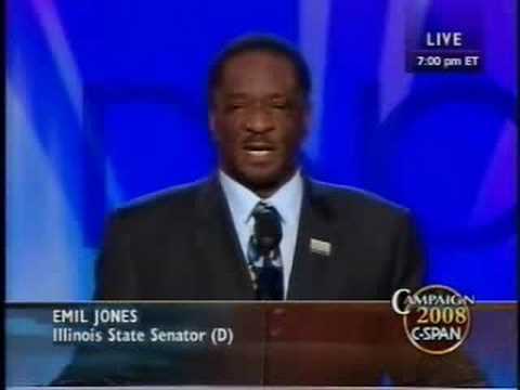 Emil Jones at the Democratic National Convention A...